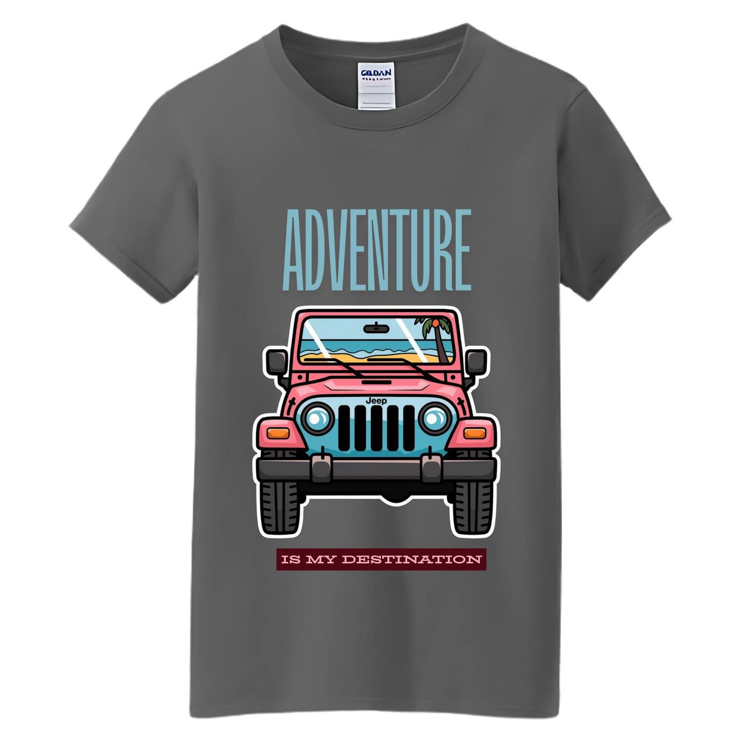 VOZUKO Custom 4x4 Jeep Life Graphic Made-to-Order Gildan Tee
