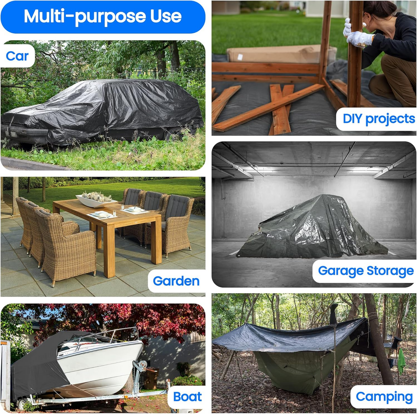 Waterproof Outdoor Picnic Mat/Canopy Large Woven Cloth Beach Blanket Moisture-Proof Camping Ground Mat for Lawn, Park & Travel