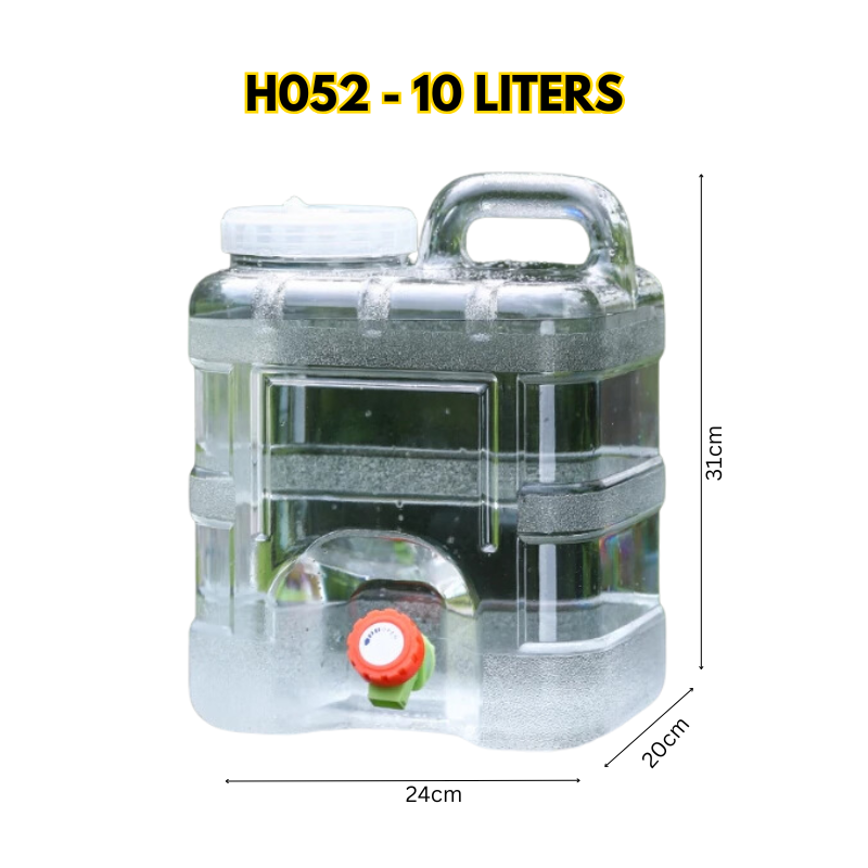 Water Tank Storage Container Camping Supplies Jug with Tap, Water Bucket, Large Drinking Water Tank Outdoor