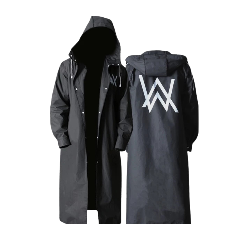 Waterproof Raincoat Lightweight Adult Enlarged Brim Men's Long Rain Jacket Packable Elastic Hat String Raincoat for Outdoor Raincoat