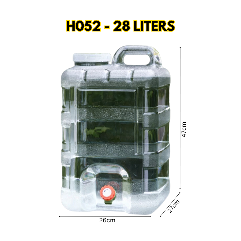 Water Tank Storage Container Camping Supplies Jug with Tap, Water Bucket, Large Drinking Water Tank Outdoor