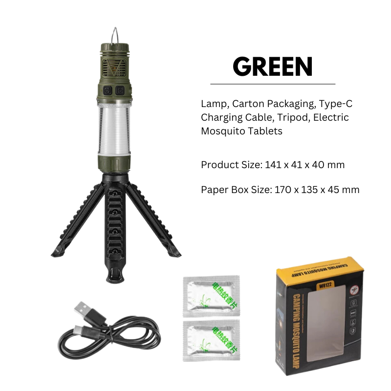 Mosquito UV Bug Insect Zapper Portable Light Lantern Flashlight USB Rechargeable Cordless Electric Mosquito Killer Waterproof Fly Traps Indoor Outdoor