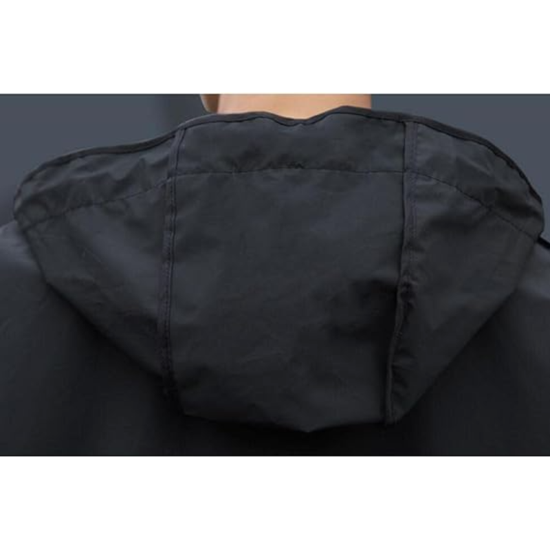 Waterproof Raincoat Lightweight Adult Enlarged Brim Men's Long Rain Jacket Packable Elastic Hat String Raincoat for Outdoor Raincoat