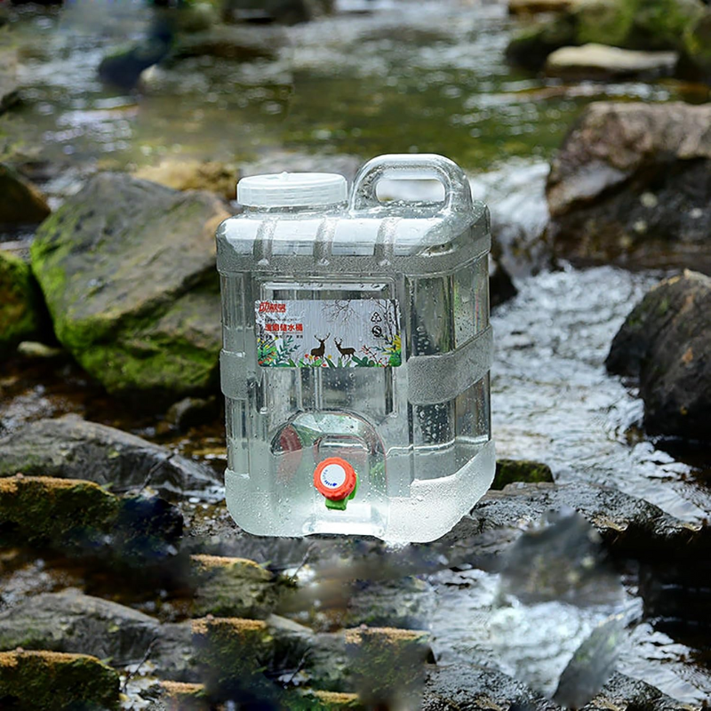 Water Tank Storage Container Camping Supplies Jug with Tap, Water Bucket, Large Drinking Water Tank Outdoor