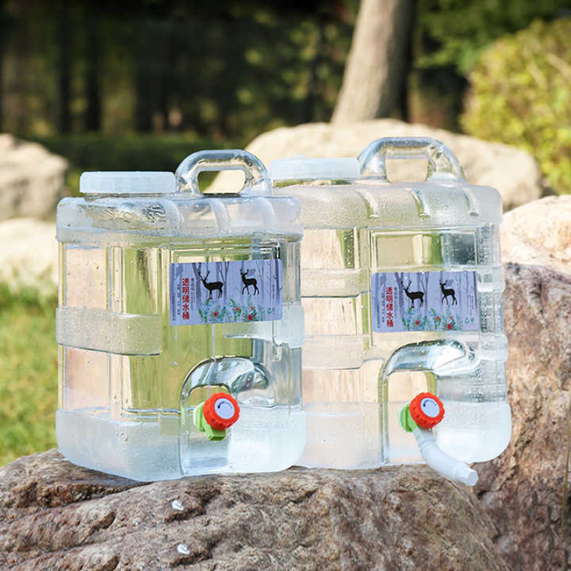 Water Tank Storage Container Camping Supplies Jug with Tap, Water Bucket, Large Drinking Water Tank Outdoor