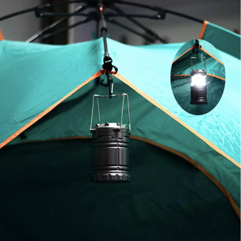 COB Tent Lamp LED Portable Lantern Work Light Rechargeable USB Lamp with Rotary Switch & Swivel Magnetic Base