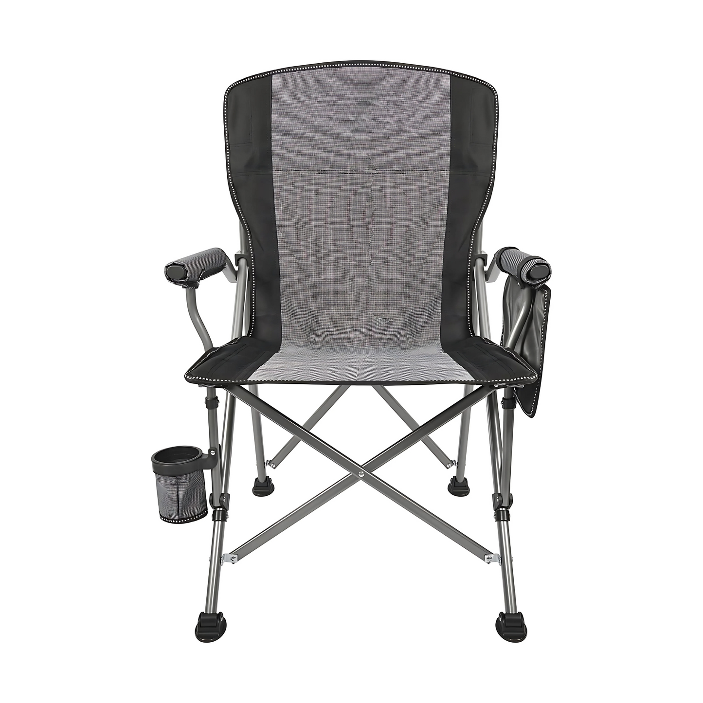 Extra-Large Portable Camping Chair with Canopy Shade Lightweight, Durable, Heavy-Duty Folding Indoor Outdoor Boss Chair