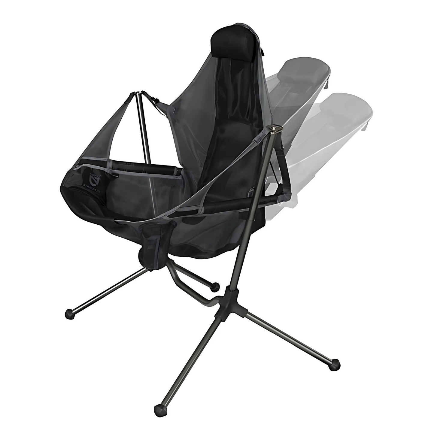 Hammock Chair Aluminium Alloy Camping Swing Back Mesh Outdoor Folding Adjustable Comfort Chair