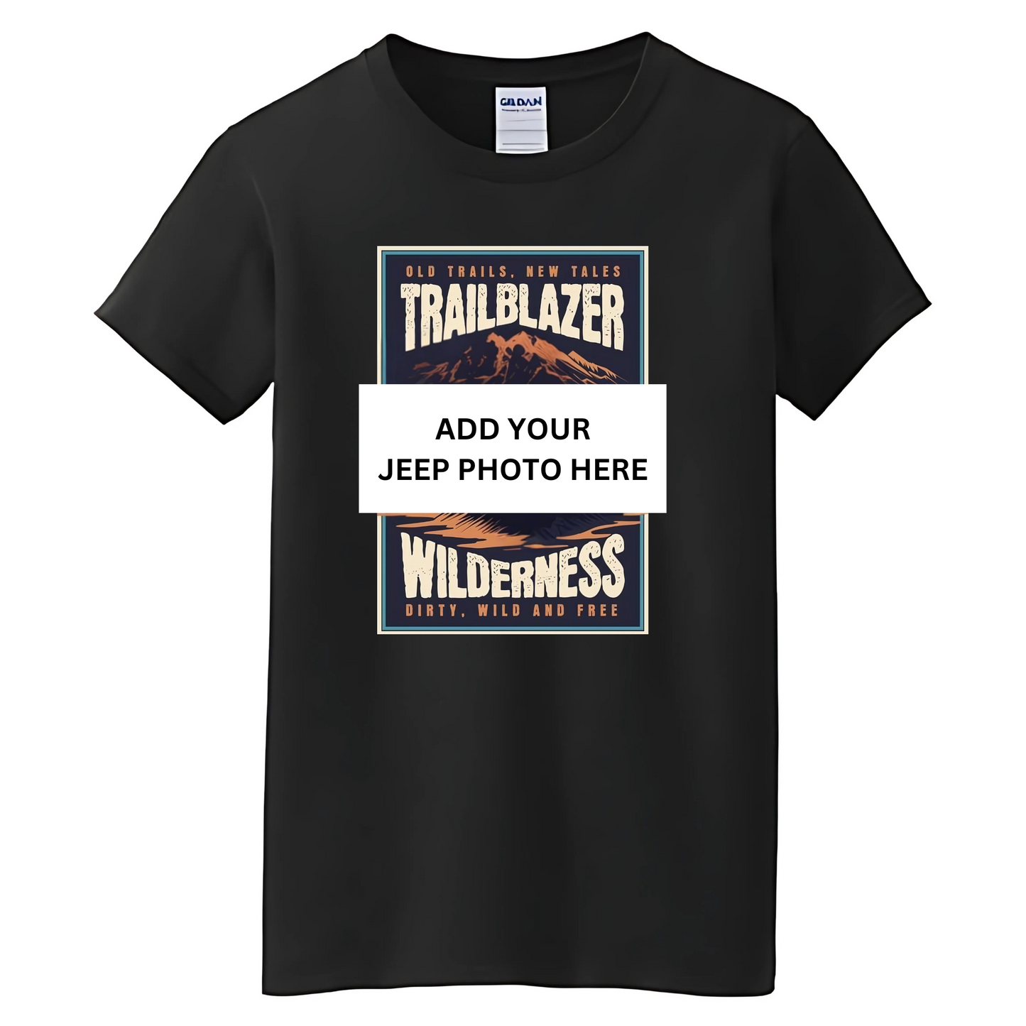 VOZUKO Custom 4x4 Jeep Trailblazer T Shirt Men Women Made-to-Order Gildan Tee