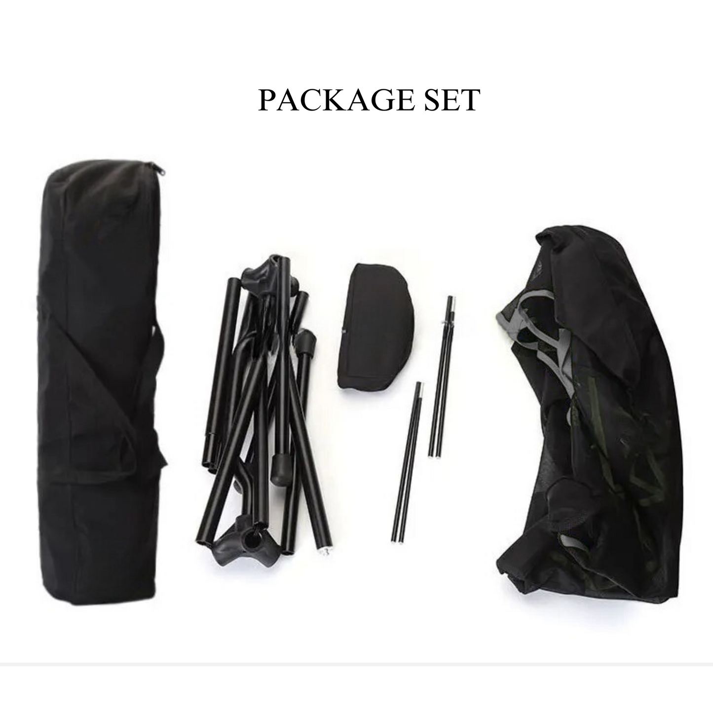 Hammock Chair Aluminium Alloy Camping Swing Back Mesh Outdoor Folding Adjustable Comfort Chair