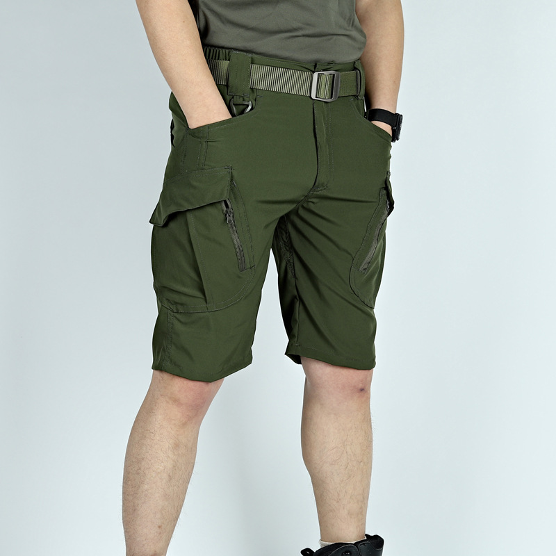 Men's iX9 Stretch Tactical Shorts Quick-Dry Lightweight Breathable Multi-Pocket Cargo Shorts for Summer, Hiking & Work