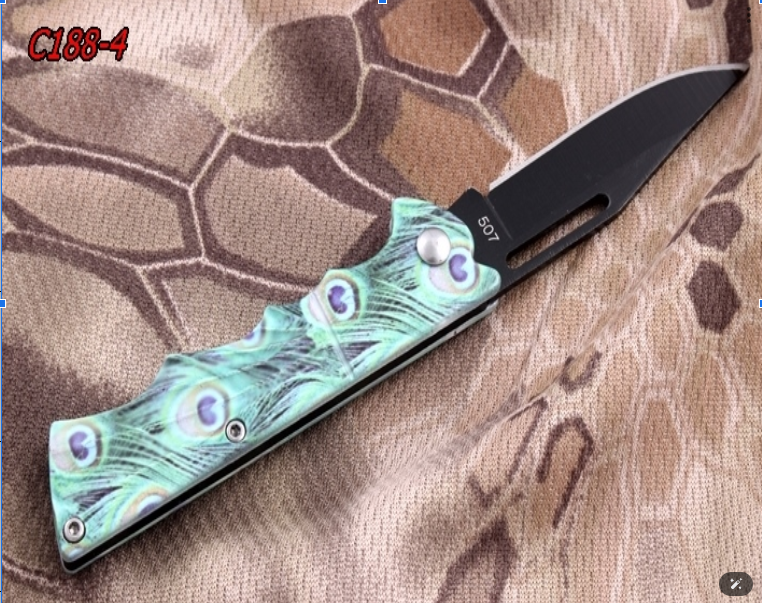 Folding Pocket Knife Stainless-Steel Blade Outdoor Sleek Design EDC Clip