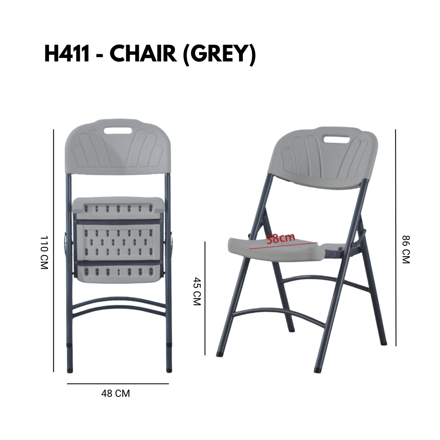 Foot Stool Folding Chair Folding Stool Portable Plastic Chair and Non-Slip Foot Pads Weatherproof Indoor and Outdoor