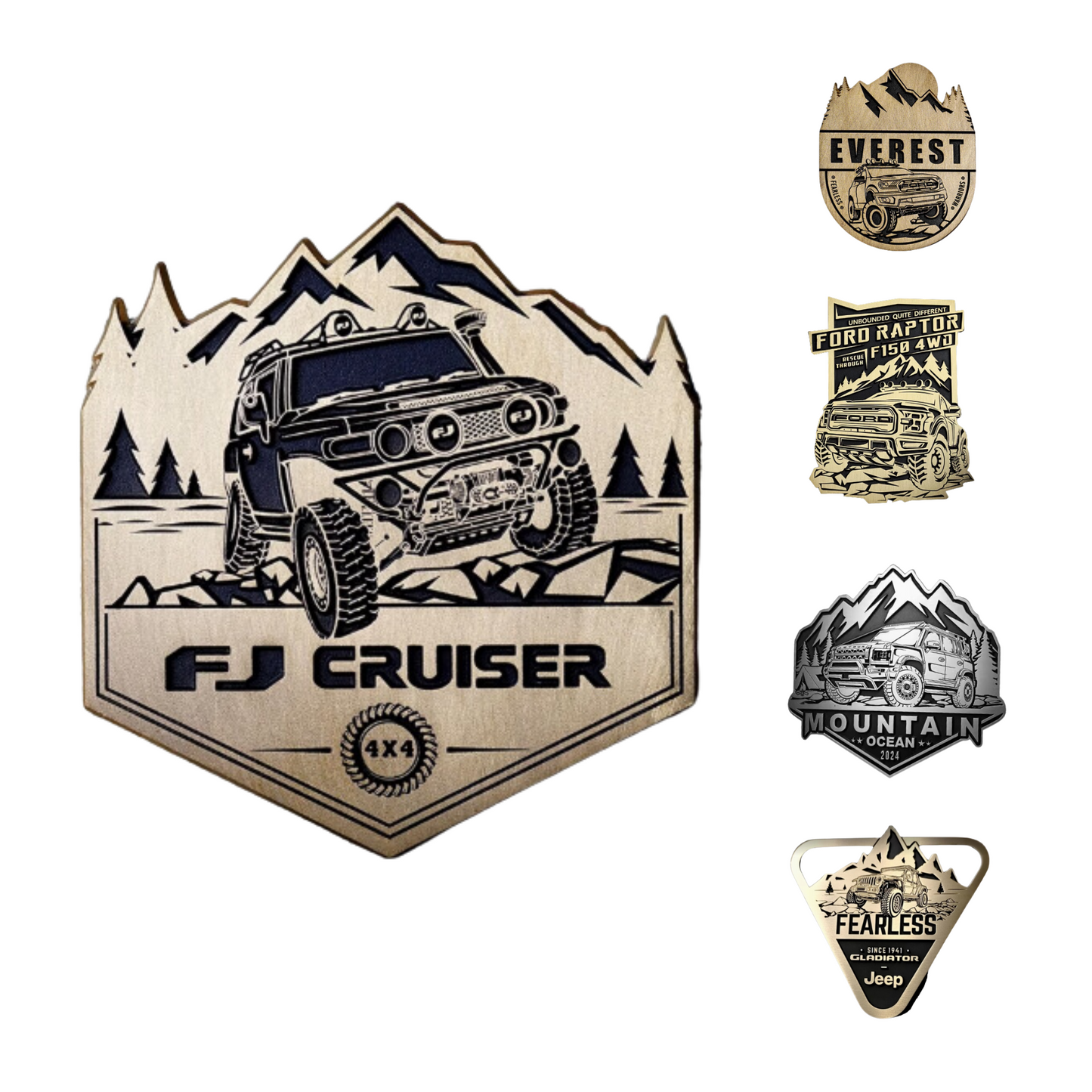 Personalized 3D Metal Car Sticker Custom Logo Accessories Decorative Jeep High Quality Decals Emblems