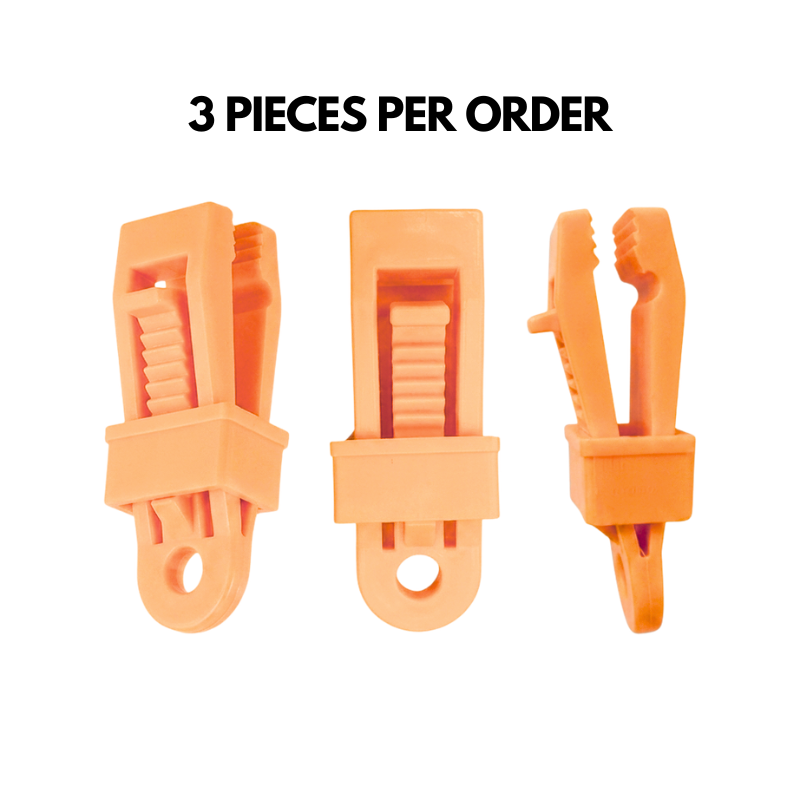 Heavy Duty Tarp Clips with Ball Bungees Adjustable Lock Grip Clamps for Tarpaulin, Tent, Canopy, Awning & Shade Cloth