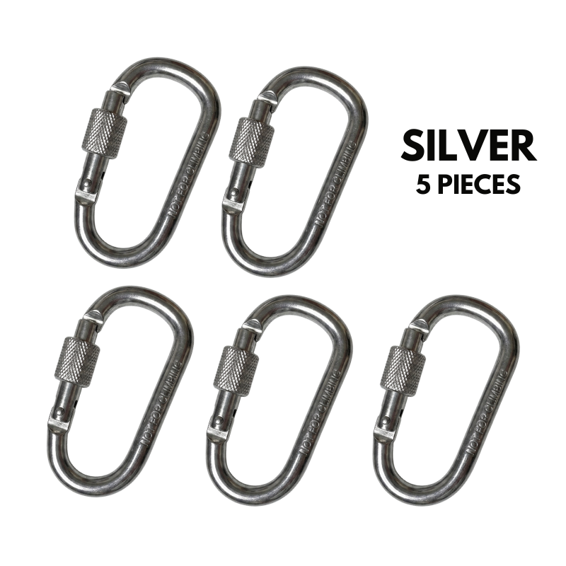Aluminum Alloy Carabiner Clip Hook Heavy Duty Backpack Keychain Quick Attach Buckle for Camping, Hiking & Outdoor Travel