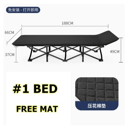 Sleeping Foldable Bed Camping Folding Lightweight Single Bed Outdoor
