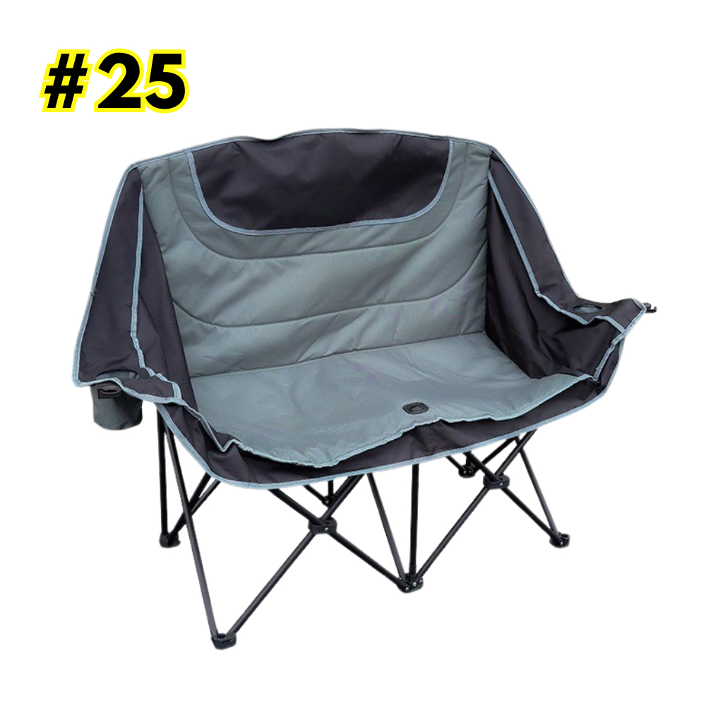 Outdoor Camping Chair Lightweight Foldable Double Single Chair with Breathable Fabric for Garden, Picnic, Beach Chair