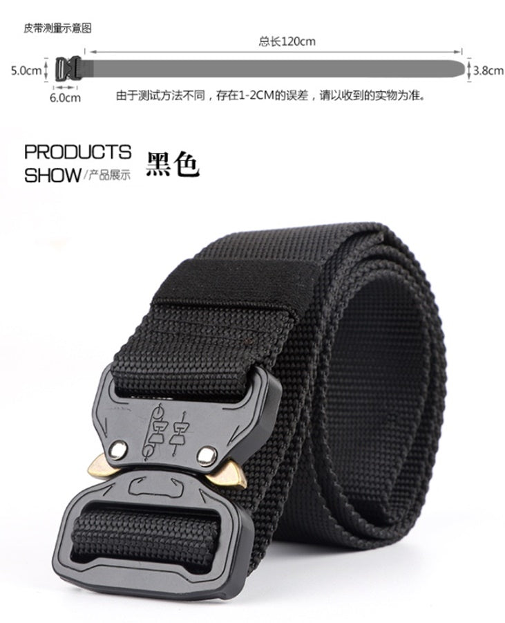 BP257 QR cobra tactical belt with Heavy-Duty Quick-Release Metal Buckle