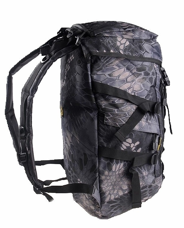 Tactical Army Backpack with Head Cover Large Capacity Military Hiking Camping Travel Rucksack
