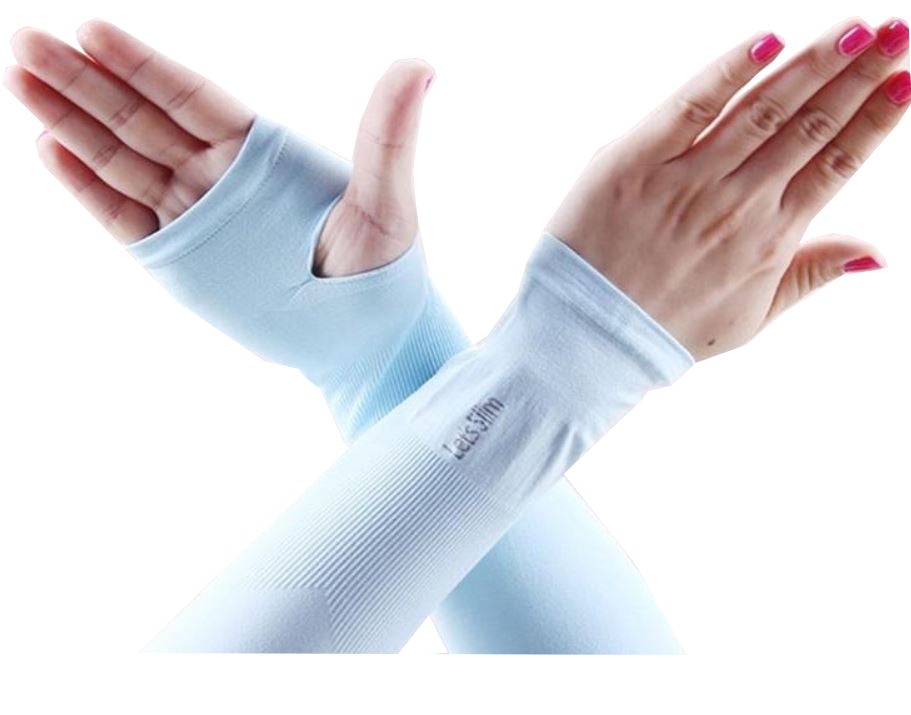 BP244 AquaX Elastic Seamless Arm Cooling sleeves (LETS SLIM ARM SLEEVE –  vozuko