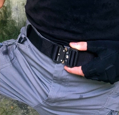 BP257 QR cobra tactical belt with Heavy-Duty Quick-Release Metal Buckle