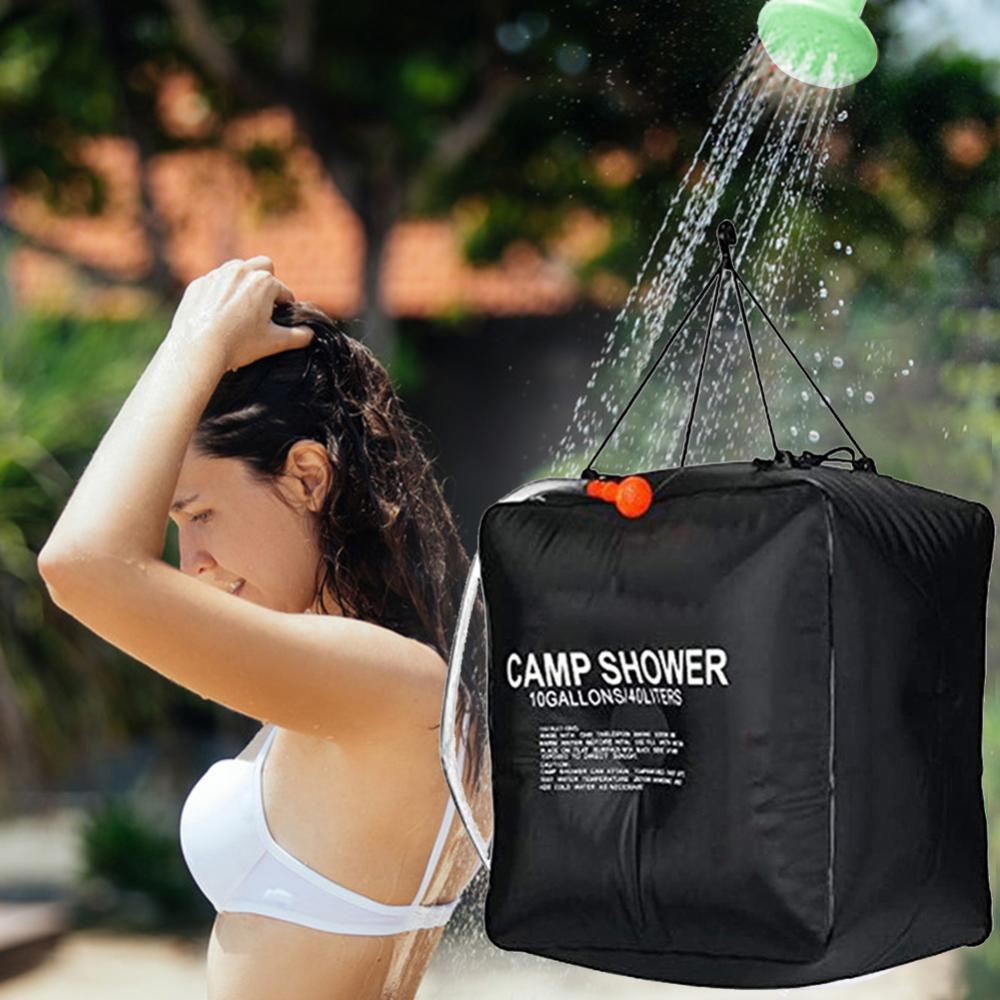 40L Solar Shower Bag Portable Water Heater Outdoor Camping Travel