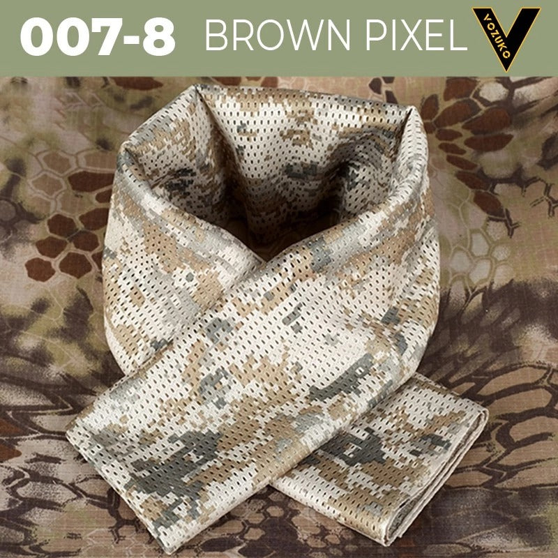 UNISEX Camouflage Scarf Face Veil Sniper Cover Neckerchief Mesh Airsoft Tactical Army 007