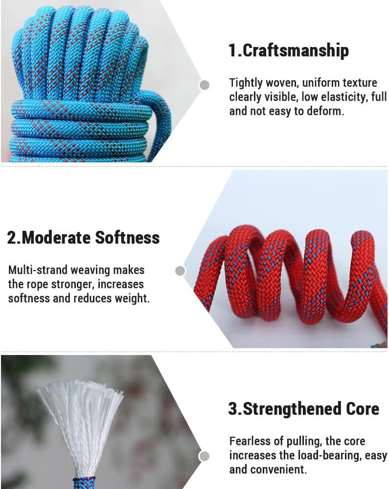 Static Climbing Safety Rope Outdoor Rescue Escape Rope