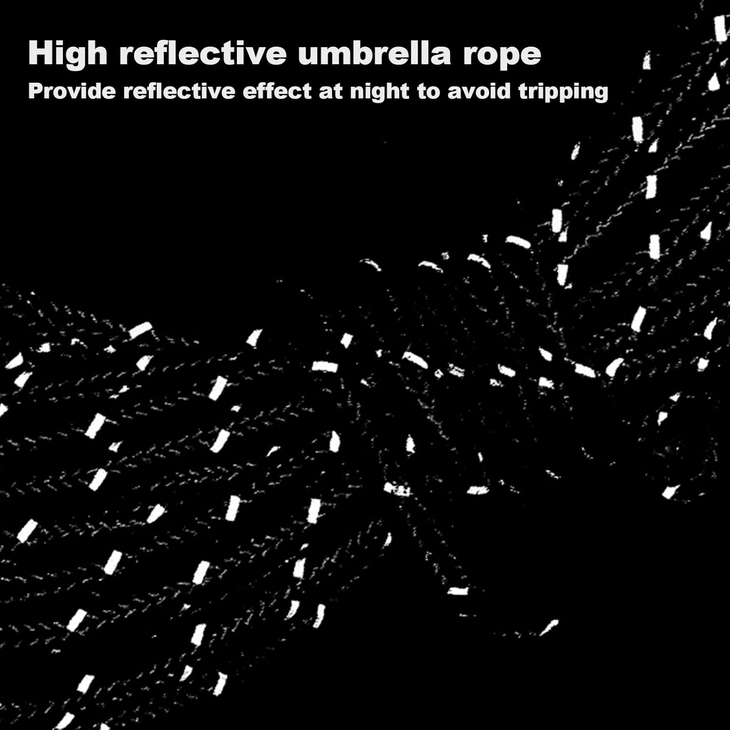 Camping Rope Quick Setup Adjustable Tent Tie Down Rope with Ratchet Pulley for Canopy, Kayak, Outdoor Camping Shelter
