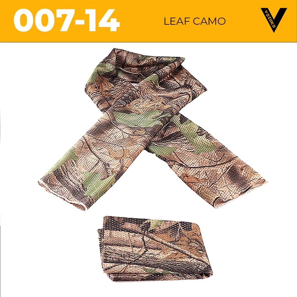 UNISEX Camouflage Scarf Face Veil Sniper Cover Neckerchief Mesh Airsoft Tactical Army 007