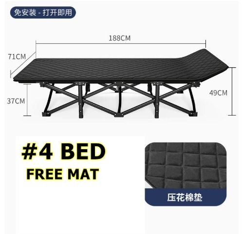 Sleeping Foldable Bed Camping Folding Lightweight Single Bed Outdoor