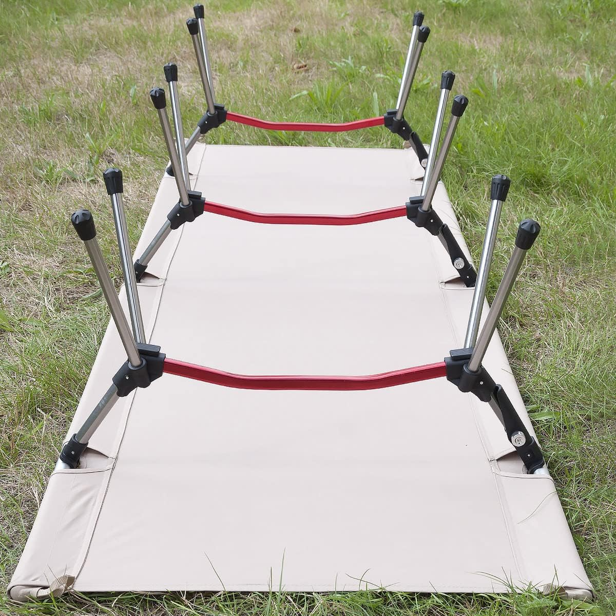 Ultralight Folding Camping Cot Adjustable Outdoor Bed Heavy Duty