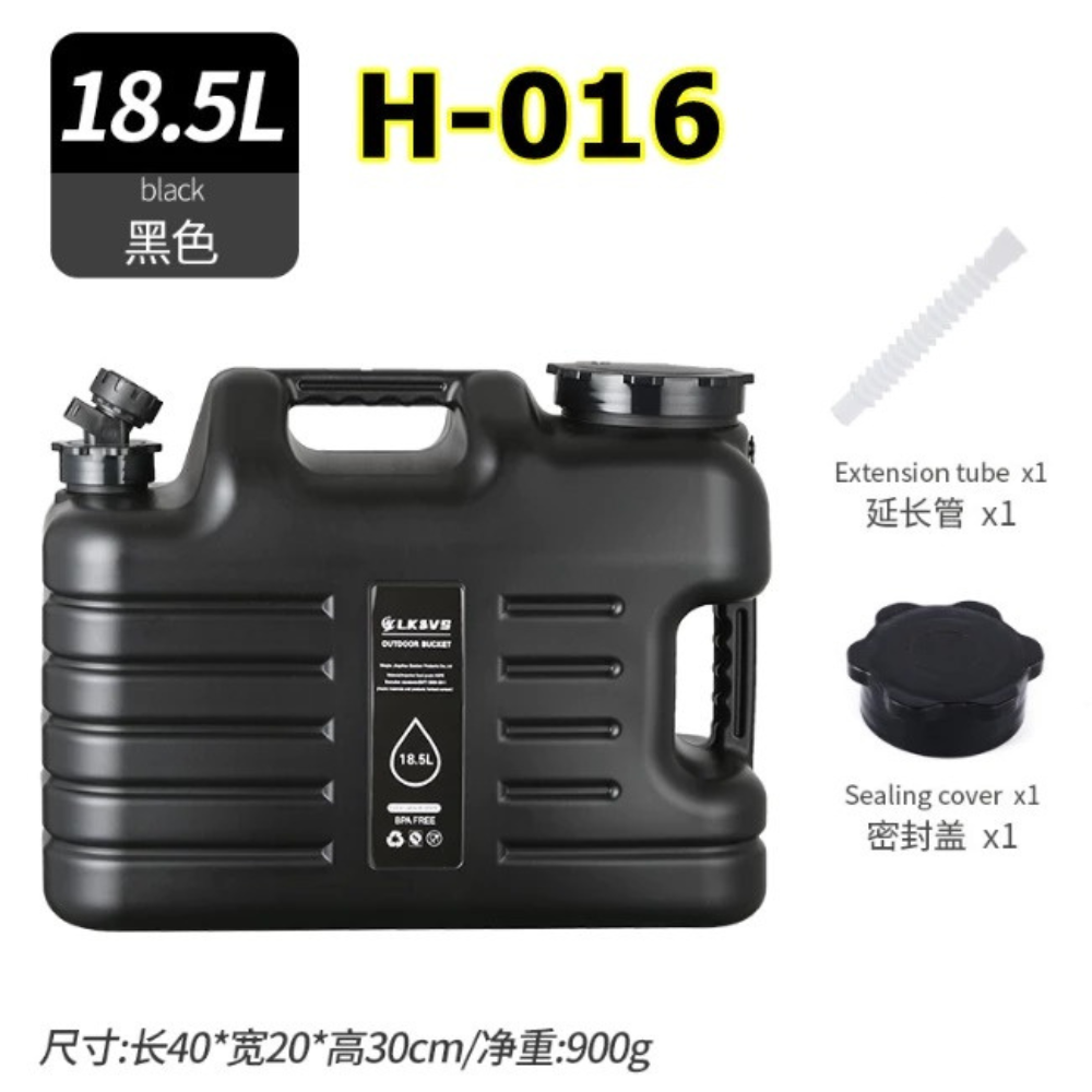 Camping Water Container Large Capacity Outdoor Water Jug Faucet Portable Water Dispenser Carrier for Hiking, Fishing, Large Gym Sports Bottle