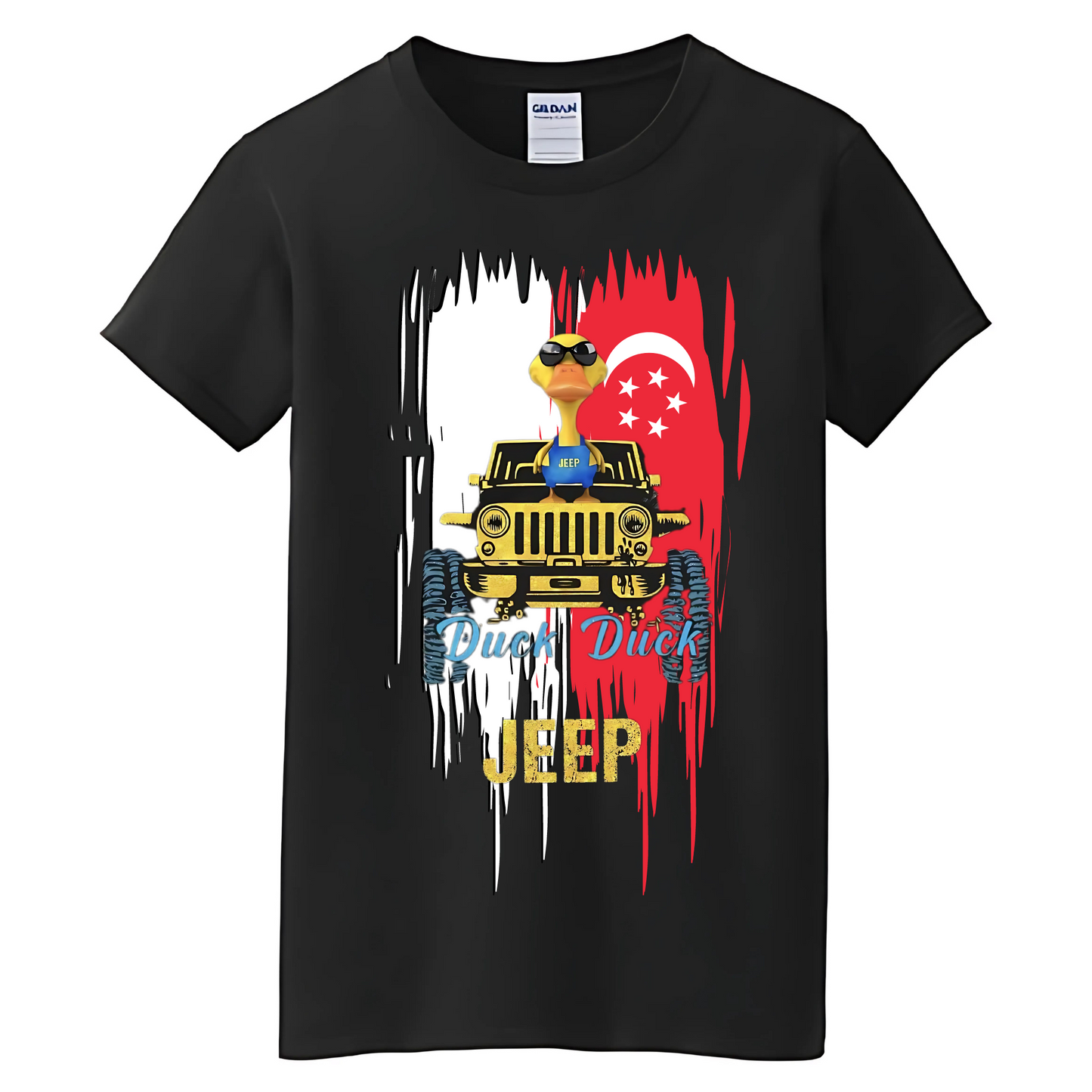 VOZUKO Custom Jeep Duck T Shirt Men Women Ready Made Gildan Tee