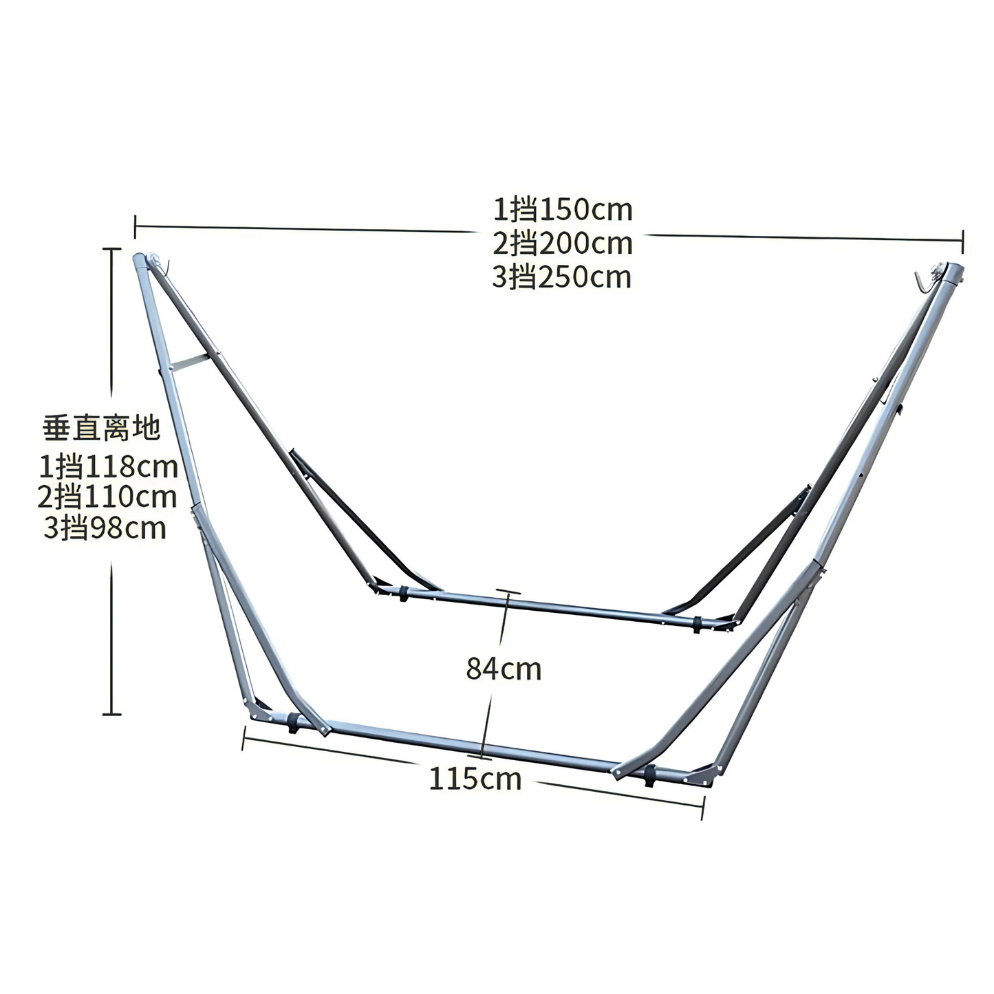 Anti-Rollover Outdoor Swing Hammock Indoor Anti-Tip Hammock Hanging Chair for Adults & Kids, Perfect for Camping, Dorms, and Picnic