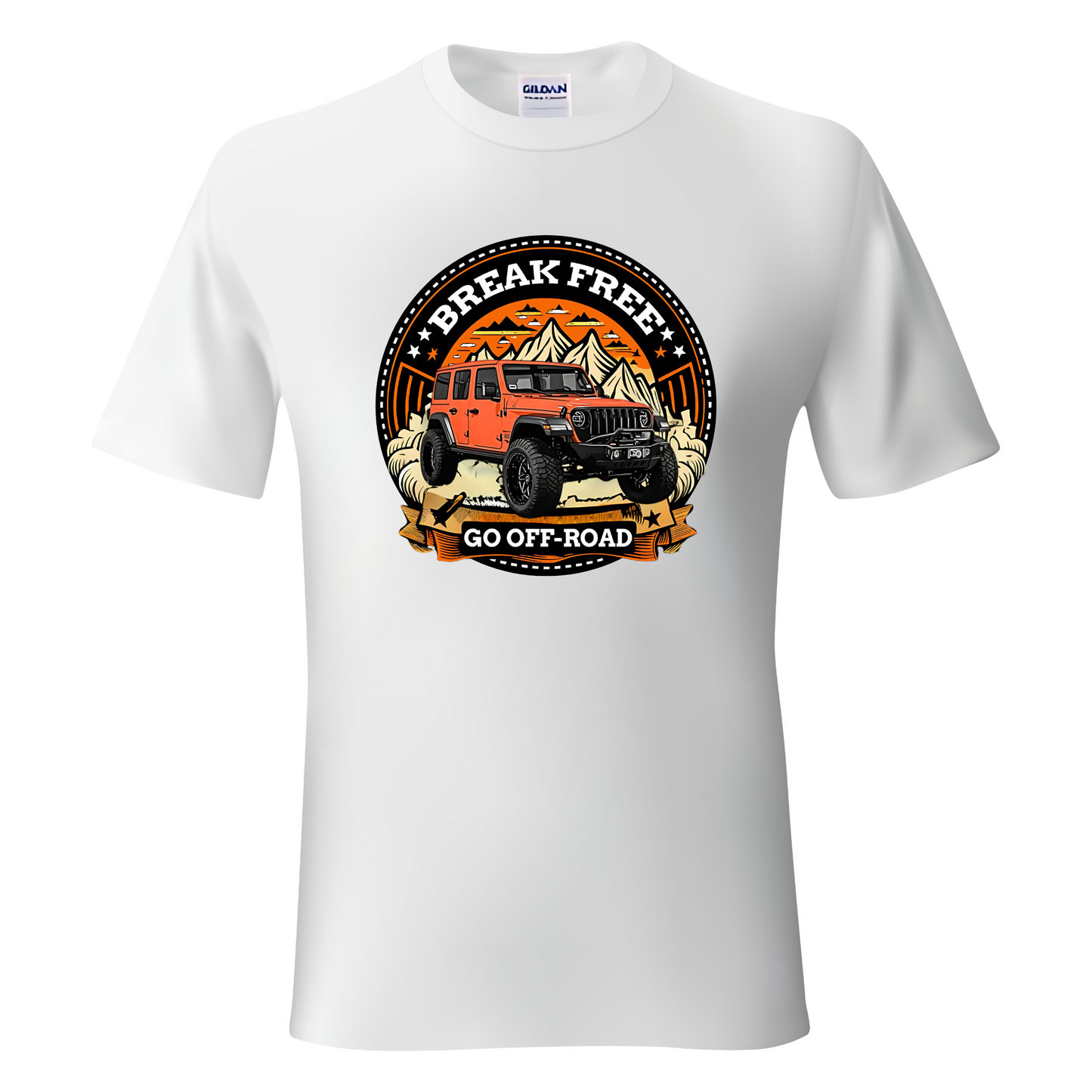 VOZUKO Custom 4x4 Jeep Break Free T Shirt Men Women Made-to-Order Gildan Tee