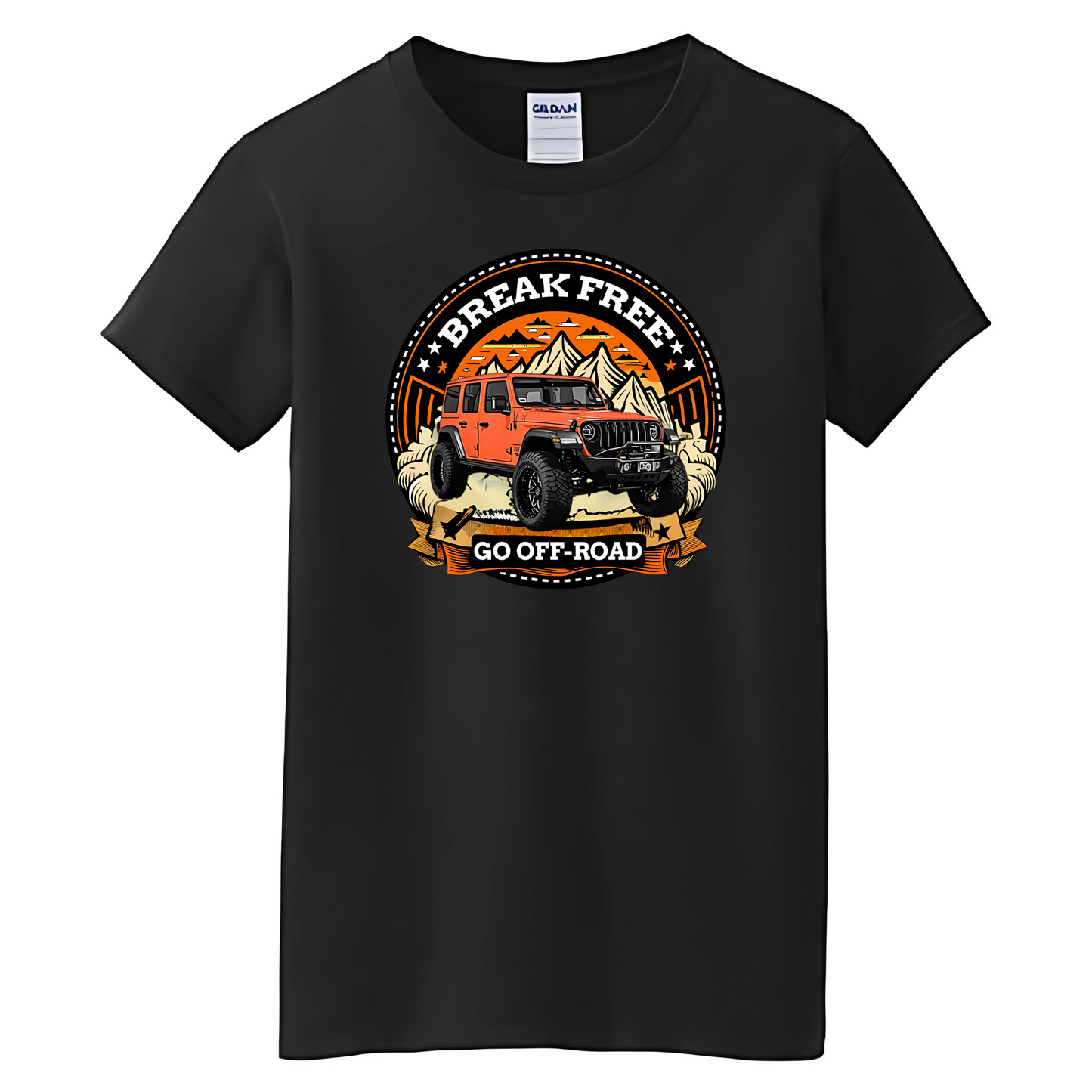 VOZUKO Custom 4x4 Jeep Break Free T Shirt Men Women Made-to-Order Gildan Tee