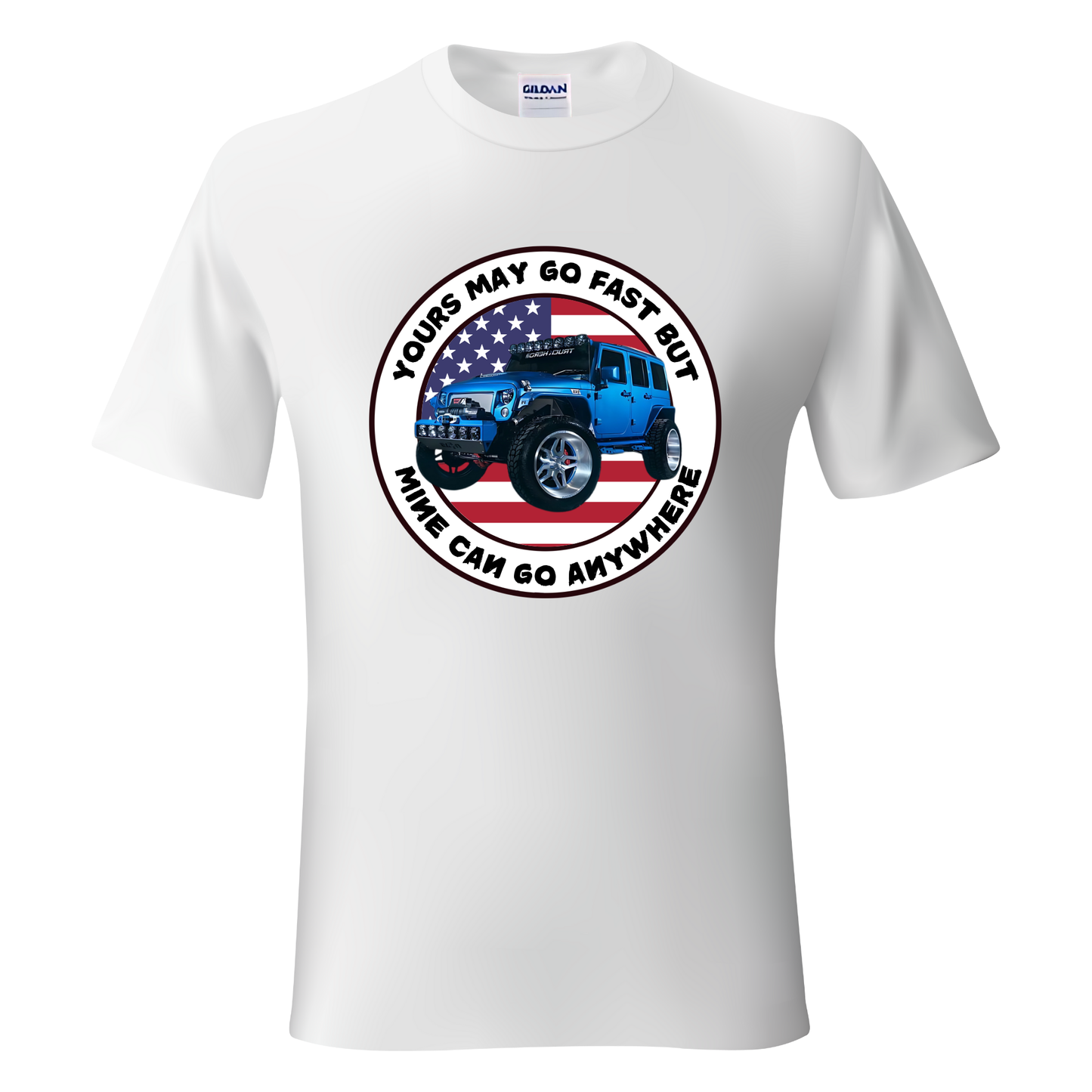 VOZUKO Custom 4x4 Jeep Go Fast T Shirt Men Women Made-to-Order Gildan Tee