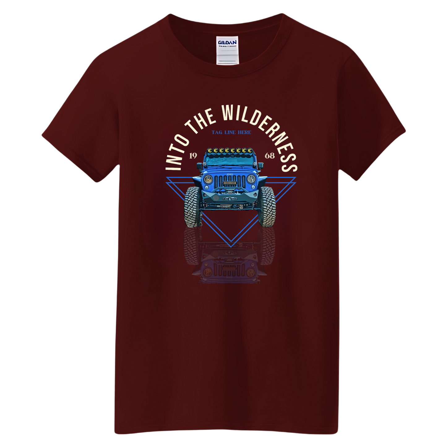 VOZUKO Custom 4x4 Jeep Wilderness T Shirt Men Women Made-to-Order Gildan Tee