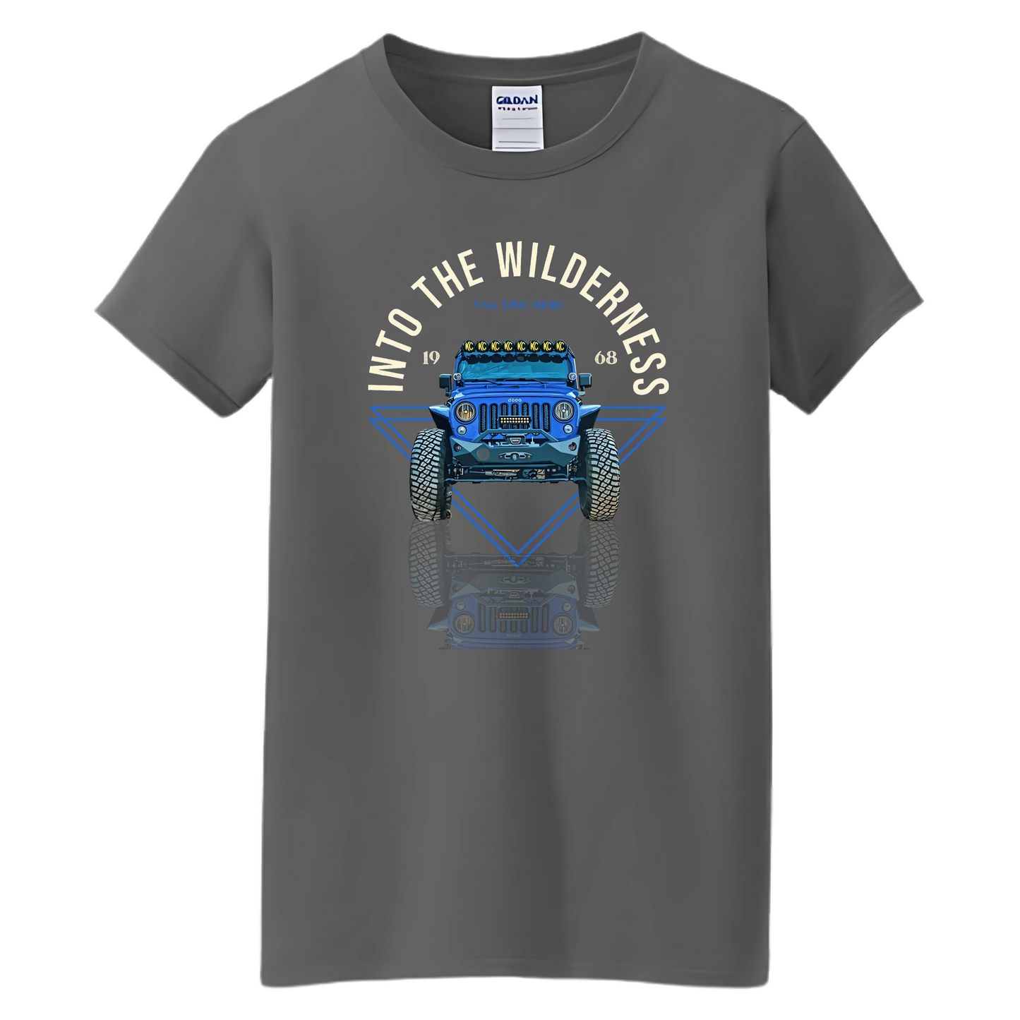 VOZUKO Custom 4x4 Jeep Wilderness T Shirt Men Women Made-to-Order Gildan Tee