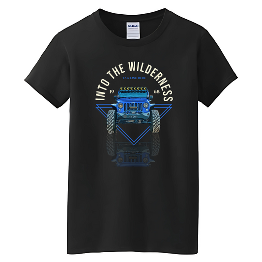 VOZUKO Custom 4x4 Jeep Wilderness T Shirt Men Women Made-to-Order Gildan Tee