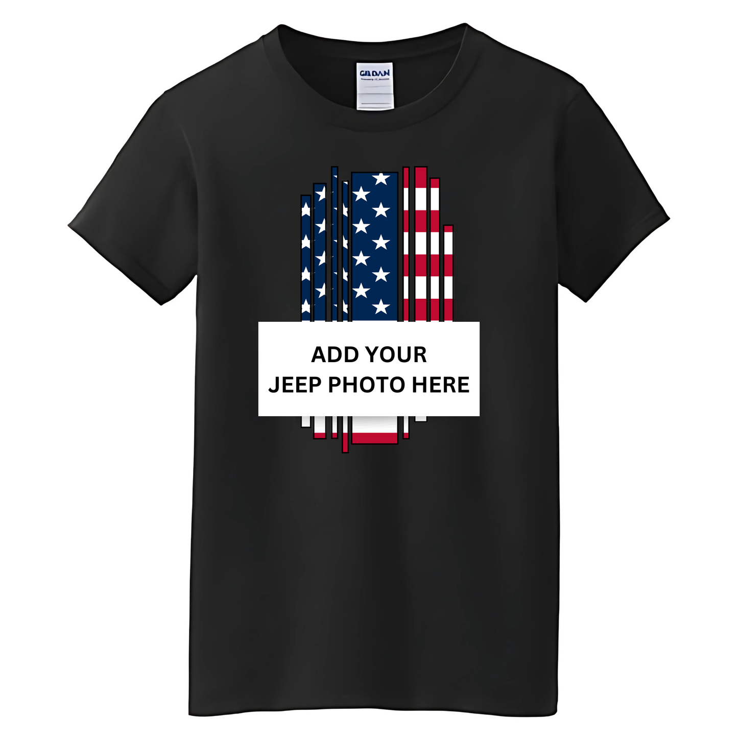 VOZUKO Custom Jeep Country Flag T Shirt Men Women Made-to-Order Gildan Tee