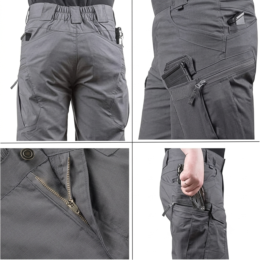 Men's Tactical Cargo Shorts Quick-Dry Water-Resistant Hiking Work Shorts with Multi Pockets for Camping & Outdoor