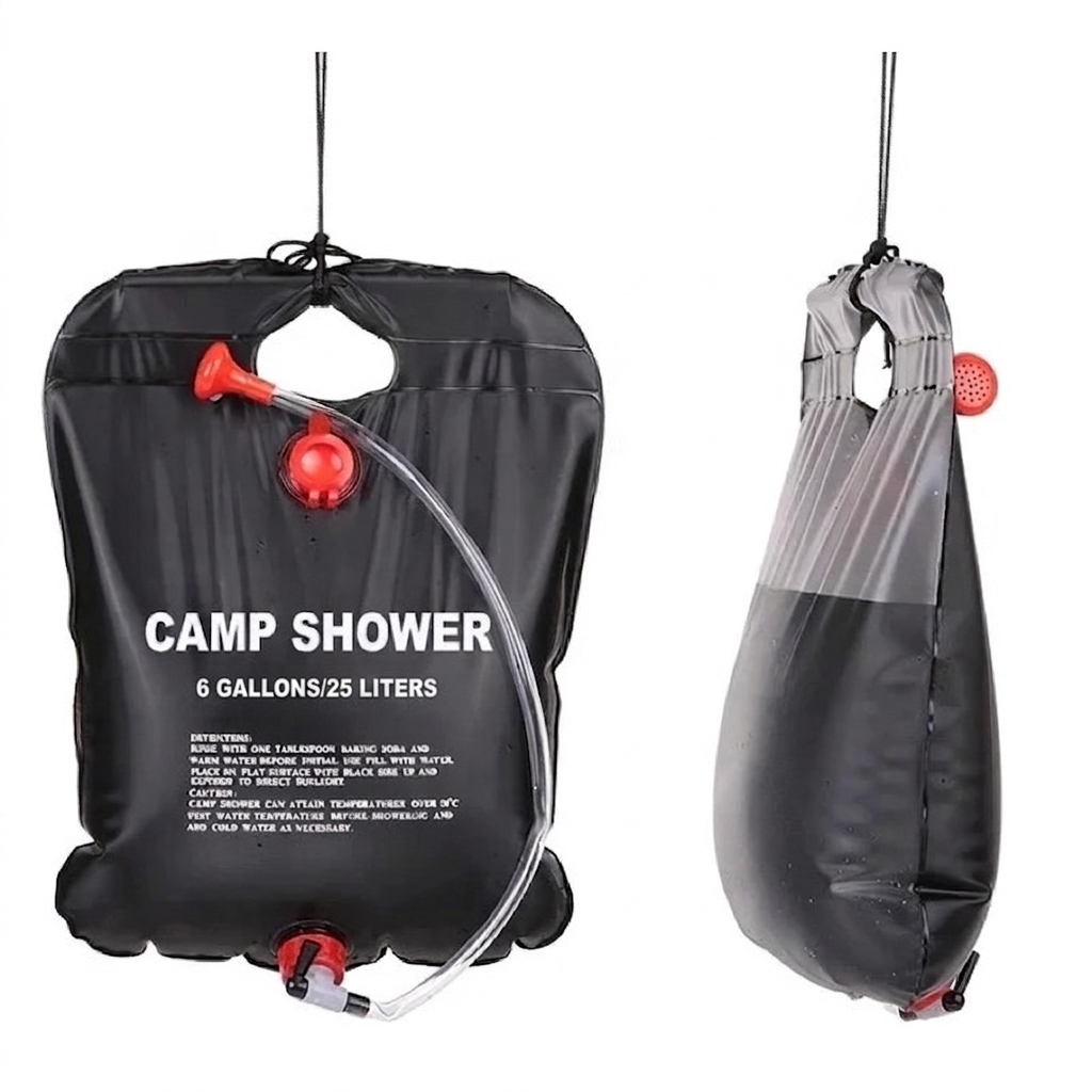 25L Solar Shower Bag Foldable Water Storage Camping Outdoor Travel