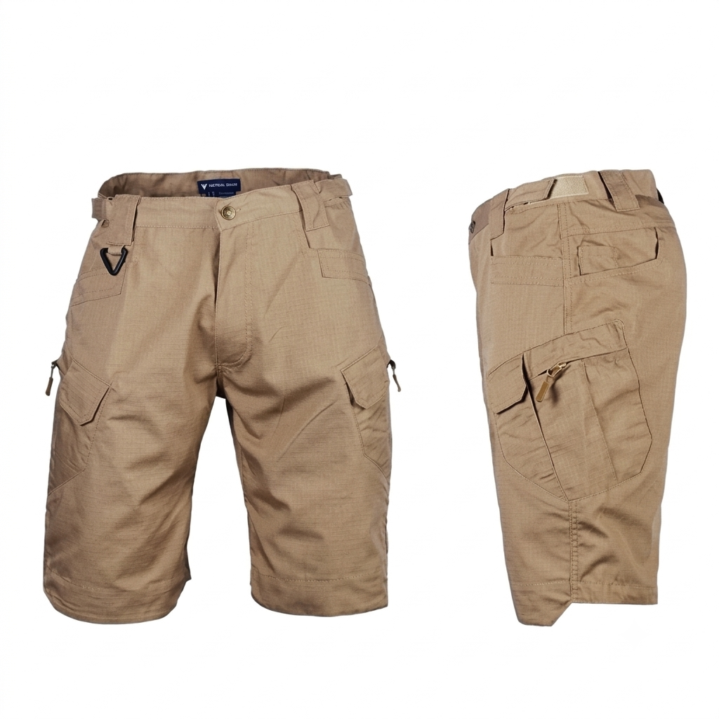 Men's Tactical Cargo Shorts Quick-Dry Water-Resistant Hiking Work Shorts with Multi Pockets for Camping & Outdoor