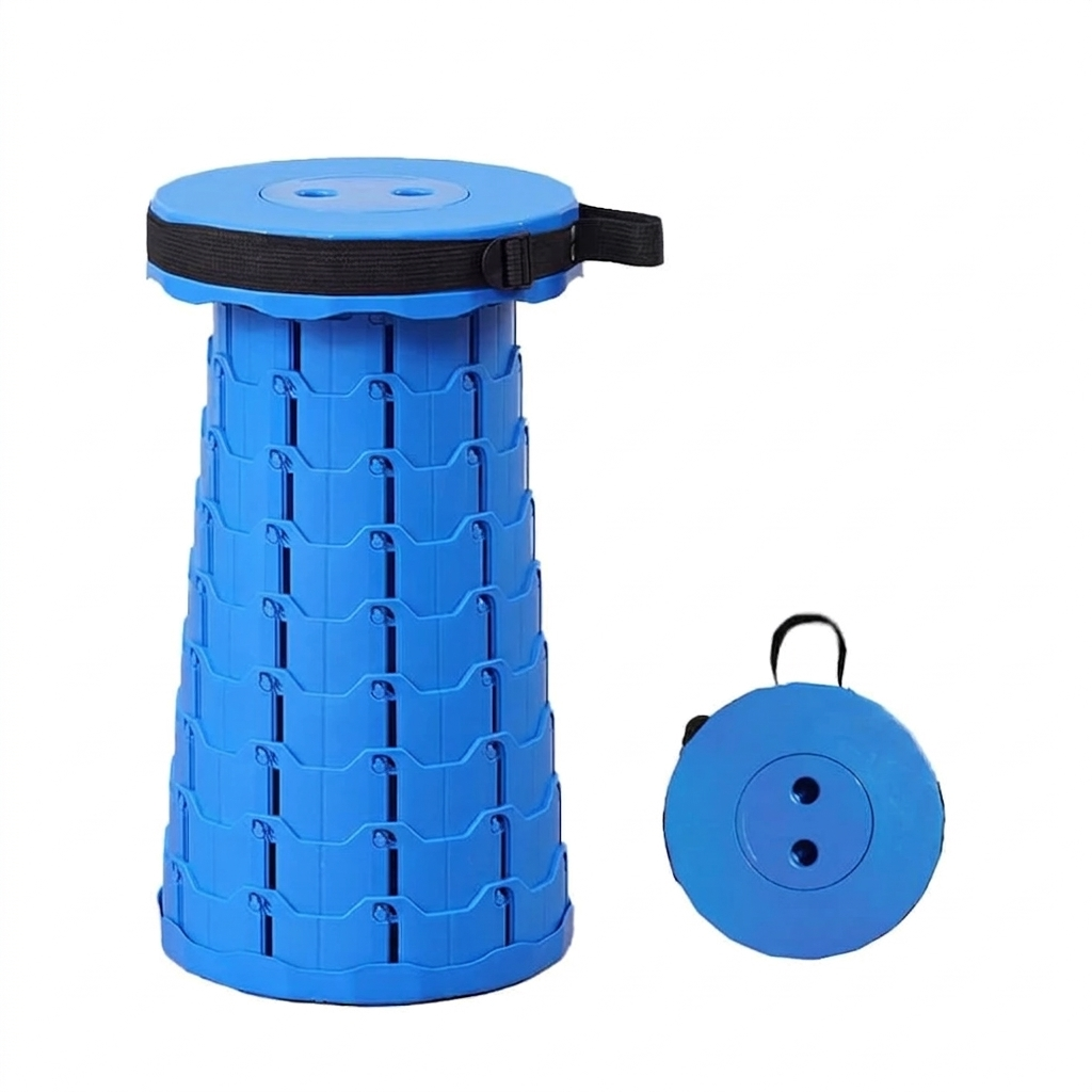 Telescopic Stool Portable Retractable Folding Chair Shoulder Bag Seat Lightweight Collapsible Outdoor Indoor Chair