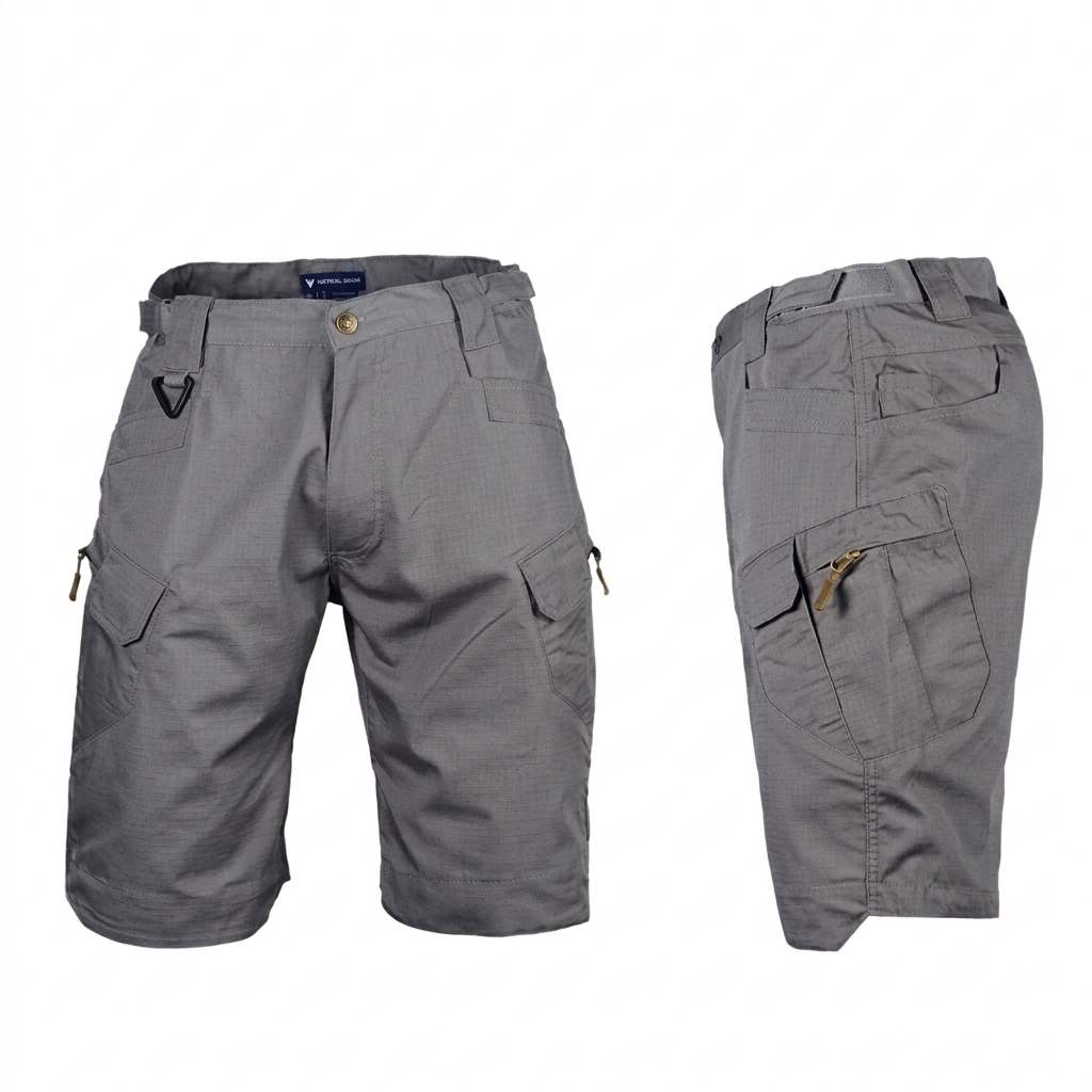 Men's Tactical Cargo Shorts Quick-Dry Water-Resistant Hiking Work Shorts with Multi Pockets for Camping & Outdoor