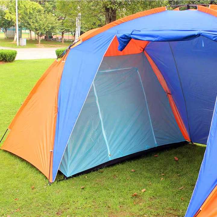 Multifunctional Outdoor Camping Tent 2 Bedrooms Double Tent Waterproof UV Light Protection Large Family Beach Picnic