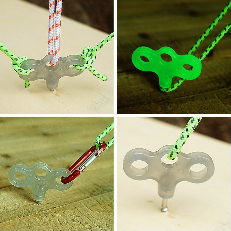 Heavy Duty Plastic Screw Tent Pegs 20cm Ground Stakes Metal Pegs and Glow in the Dark for Tents, Tarps, Ground Sheets & Camping Accessories